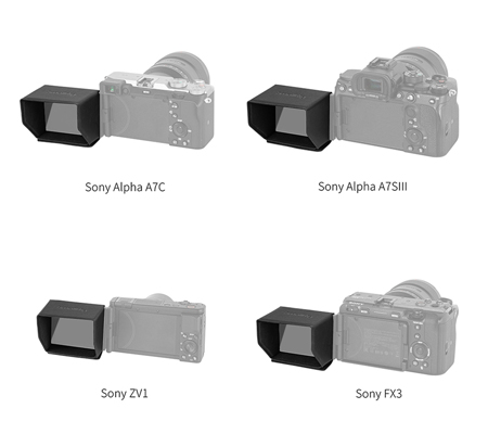 SmallRig Sunhood for Sony A7IV/A7S III/A7C/ZV-1/ZV-E10/FX3 Camera 3206
