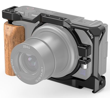 SmallRig Cage with Wooden Handgrip for Sony ZV1 2937