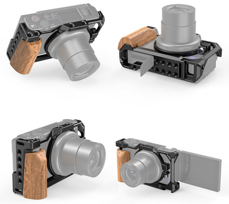 SmallRig Cage with Wooden Handgrip for Sony ZV1 2937