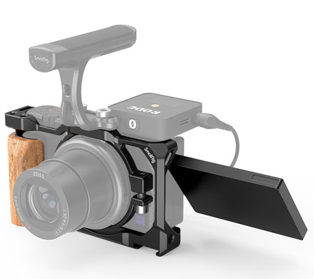 SmallRig Cage with Wooden Handgrip for Sony ZV1 2937
