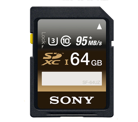 Sony SDXC SF-UZ 64GB UHS-I (Read 95MB/s and Write 90MB/s)