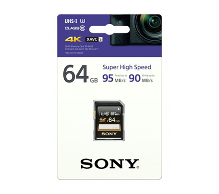 Sony SF-64UZ SDXC UHS-I 64GB Read 95MB/s Write 90MB/s