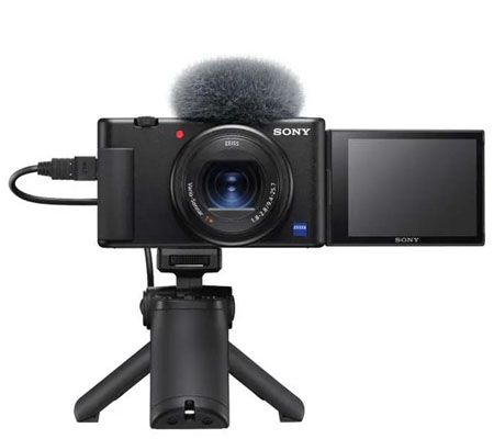 Sony ZV-1 + VCT-SGR1 Shooting Grip Black Valentine Package