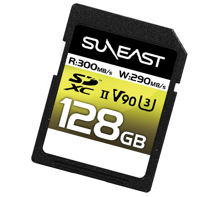 Suneast SDXC 128GB 300MB/s UHS-II Ultimate Pro V90 Series SE-SDU2128GA300
