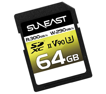Suneast SDXC 64GB 300MB/s UHS-II Ultimate Pro V90 Series SE-SDU2064GA300
