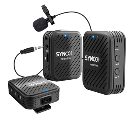 Synco G1-A2 Black Digital Wireless Microphone System TX+TX+RX for Camera / Smartphone