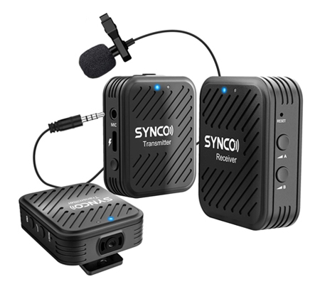 Synco G1-A2 Black Digital Wireless Microphone System TX+TX+RX for Camera / Smartphone