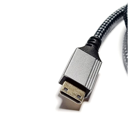 TetherPlus Mini HDMI to HDMI V2.0 4K 10M Cable Nylon Braided (TP-NUHDAMNM-1000)
