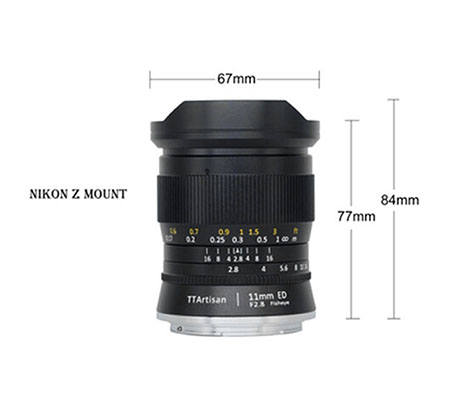 TTArtisan 11mm f/2.8 for Nikon Z Mount Full Frame