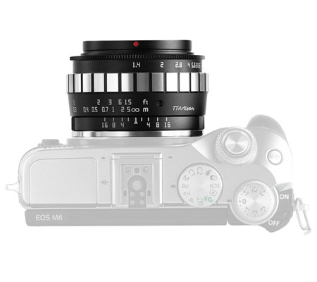 TTArtisan 23mm f/1.4 for Canon EF-M Mount APSC Black-Silver