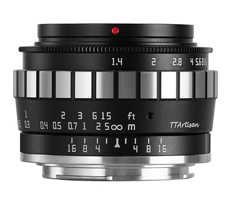 TTArtisan 23mm f/1.4 Lens for Micro Four Thirds Black Silver