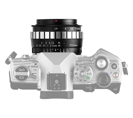 TTArtisan 23mm f/1.4 Lens for Micro Four Thirds Black Silver