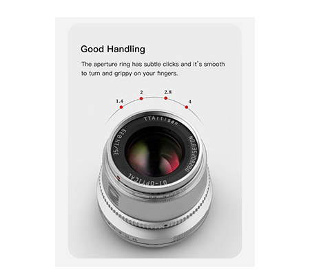 TTArtisan 35mm f/1.4 for Sigma Leica L Mount APSC Silver