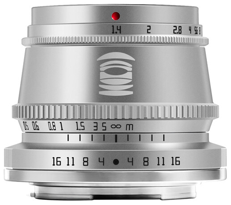 TTArtisan 35mm f/1.4 for Fujifilm X Mount APSC Silver