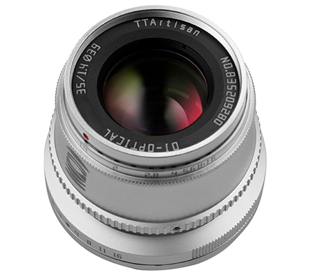 TTArtisan 35mm f/1.4 for Fujifilm X Mount APSC Silver