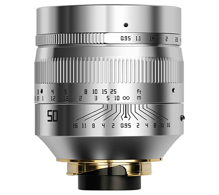 TTArtisan 50mm f/0.95 for Leica M Mount Full Frame Silver