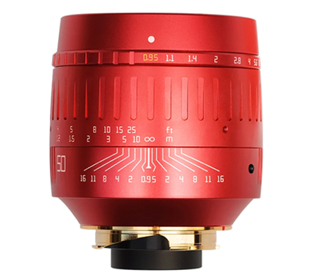 TTArtisan 50mm f/0.95 Lens for Leica M Mount Red
