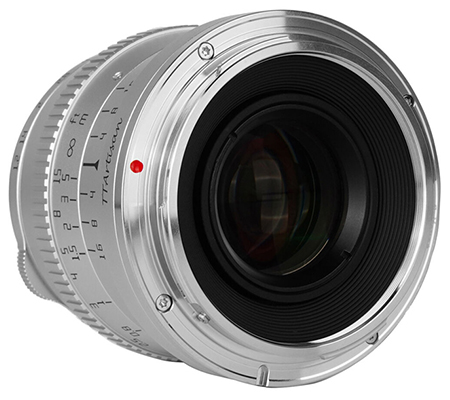 TTArtisan 50mm f/1.2 for Fujifilm X Mount APSC Silver