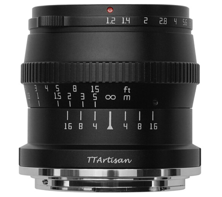 TTArtisan 50mm f/1.2 for Nikon Z Mount APSC Black