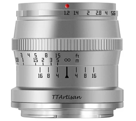 TTArtisan 50mm f/1.2 Lens for Nikon Z Mount Silver