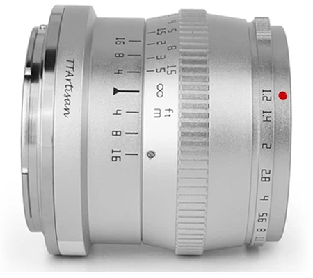 TTArtisan 50mm f/1.2 for Nikon Z Mount APSC Silver