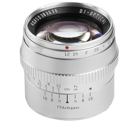 TTArtisan 50mm f/1.2 for Sony E Mount APSC Silver