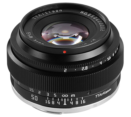 TTArtisan 50mm f/2 Lens for Canon EF-M Mount