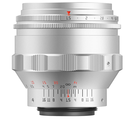 TTArtisan 75mm f/1.5 Swirly Bokeh for M42 Mount Full Frame Silver