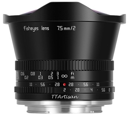 TTArtisan 7.5mm f/2 Fisheye for Fujifilm X Mount APSC