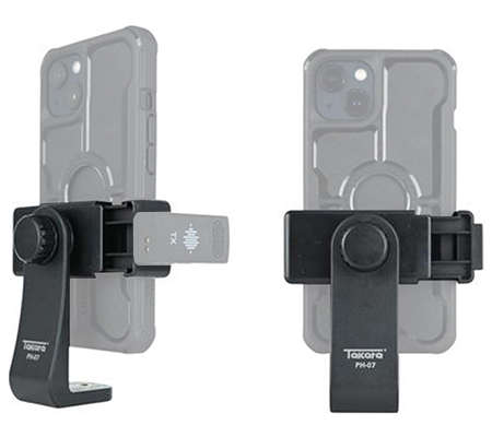Takara PH-07 Adjustable 360° Phone Holder with Cold Shoe