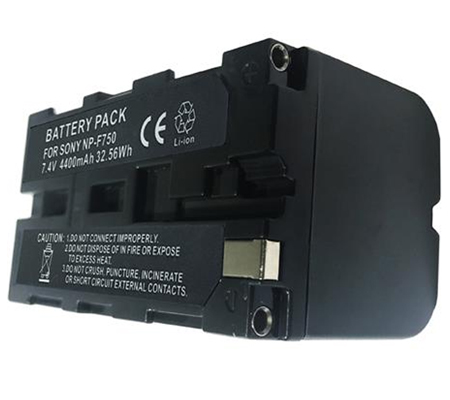 Digital Battery Replacement Sony NP-F750 + Charger for Sony HXR-MC2500 / Godox LED 500C