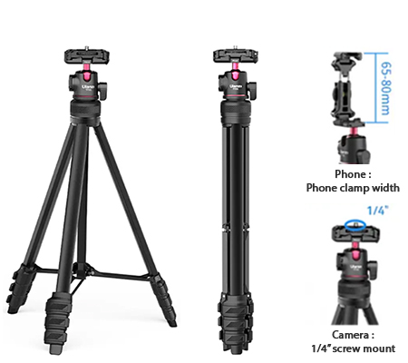 Ulanzi TT51 Aluminium Alloy Portable Tripod T089GBB1