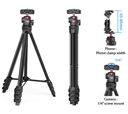 Ulanzi TT51 Aluminium Alloy Portable Tripod T089GBB1