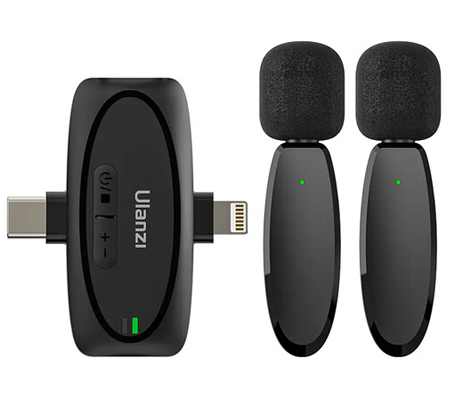 Ulanzi V6 3-in-1 2-Person Plug-and-Play Wireless Lavalier Microphone System