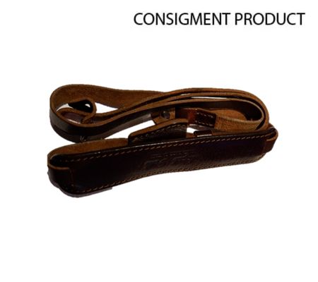 ::: USED ::: ANGELLO PELLE NECK STRAP (BROWN) - CONSIGNMENT