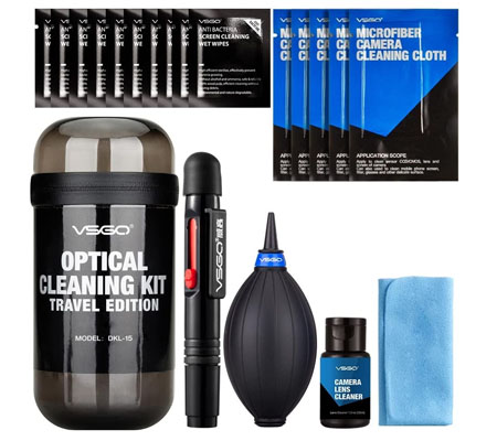 VSGO Camera Cleaning Kit Travel Edition (DKL-15) Grey