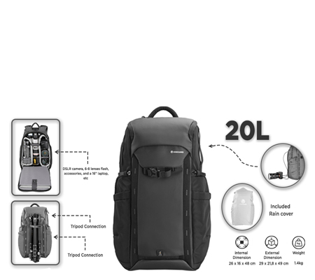 Vanguard Veo Adaptor R48 Backpack Black