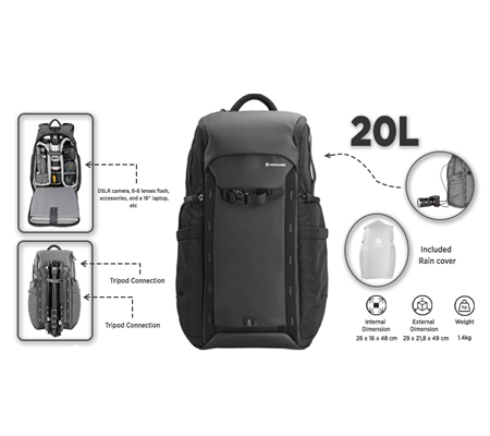 Vanguard Veo Adaptor R48 Backpack Black