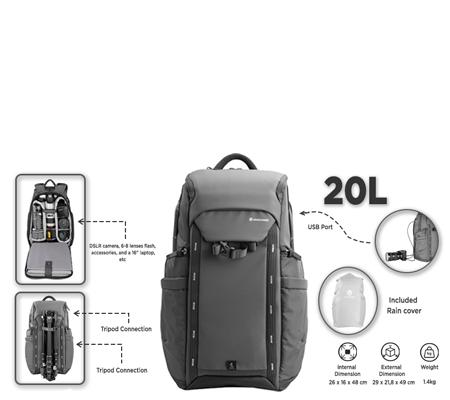 Vanguard Veo Adaptor R48 Backpack Grey