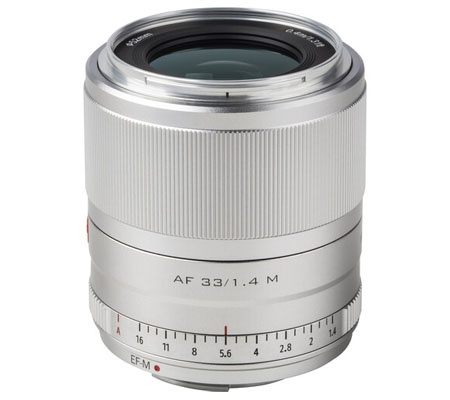 Viltrox AF 33mm f/1.4 for Canon EF-M Mount APS-C Silver