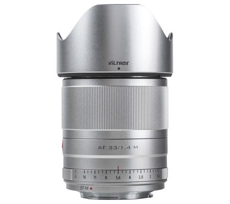 Viltrox AF 33mm f/1.4 for Canon EF-M Mount APS-C Silver