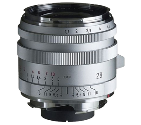 Voigtlander 28mm F/1.5 VM I Nokton Vintage Line for Leica M Mount Silver