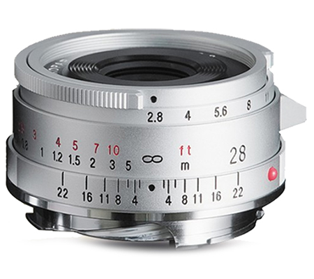 Voigtlander 28mm f/2.8 VM II Color-Skopar Aspherical for Leica M Mount Full Frame Silver