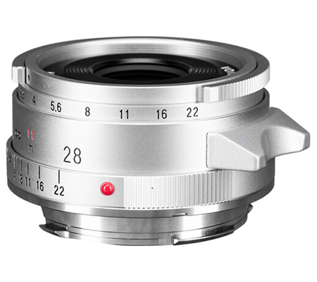 Voigtlander 28mm f/2.8 VM II Color-Skopar Aspherical for Leica M Mount Full Frame Silver