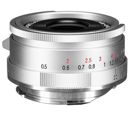 Voigtlander 28mm f/2.8 VM II Color-Skopar Aspherical for Leica M Mount Full Frame Silver