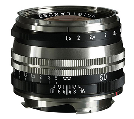 Voigtlander 50mm f/1.5 Aspherical II VM MC Nokton Vintage for Leica M Nickel