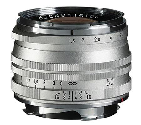 Voigtlander 50mm f/1.5 Aspherical II VM MC Nokton Vintage for Leica M Silver