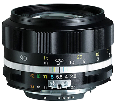 Voigtlander 90mm f/2.8 SL-II S AIS APO-Skopar for Nikon AIS Lens Black