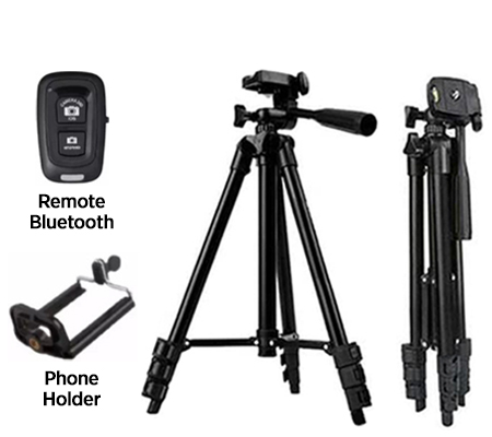 Weifeng 3120A Tripod for Smartphone & Camera with Remote Bluetooth