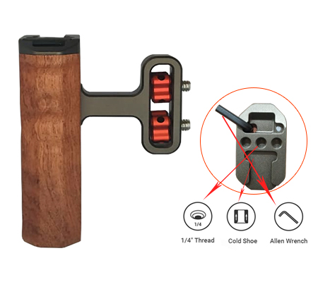 YC Onion Wooden Universal Side Handle Camera Cage